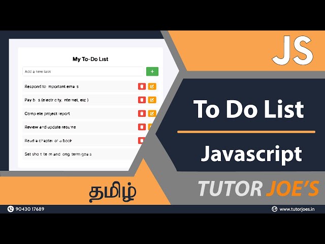 Build a To-Do List App with LocalStorage | HTML, CSS & JavaScript Tutorial
