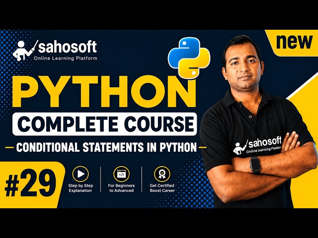 Conditional statements in python | if else elif | Complete Python course Series 2026 #python