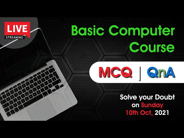 Live - Basic Computer Course | MCQ &  QnA | Hindi/Urdu | Chandresh Sagar | KB Tech India