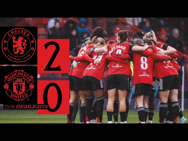 Defeat In The League Cup Final | Chelsea v Man Utd | Highlights