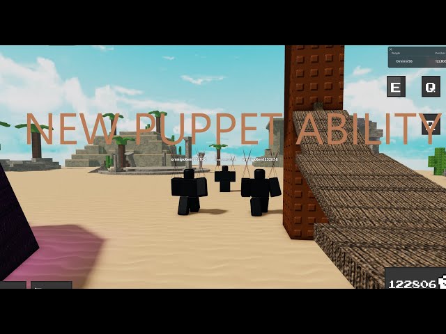 Ability wars Puppet ability showcase! | Roblox
