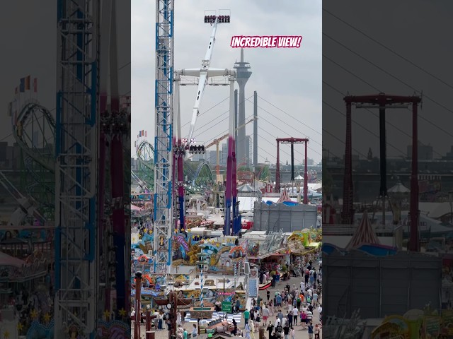 Incredible View Across Düsseldorf Rheinkirmes 2026 🤩🎡 #funfair #kirmes #rides #shorts