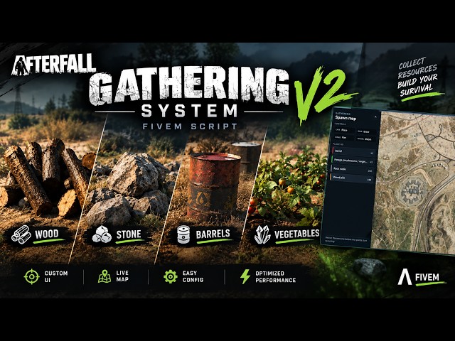 [ESX/QB/QBX] Gathering System V2 | FiveM