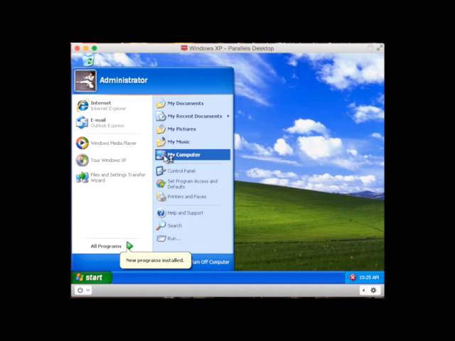Parallels Tutorial: Windows XP Intallation