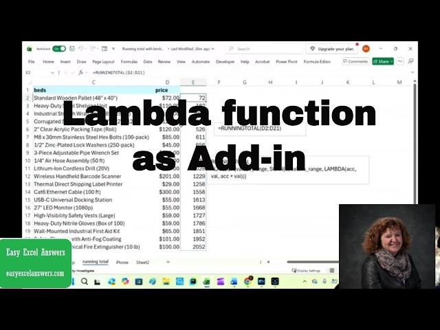 Turn  Lambda Functions into Custom Excel Add-ins (Step-by-Step)