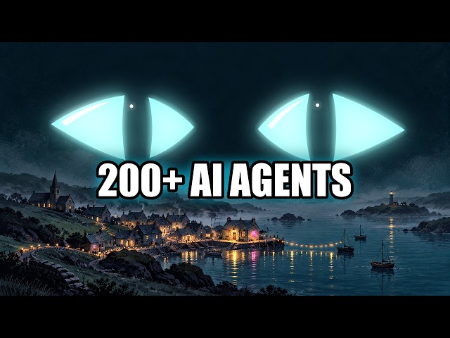 A town of 200+ AI agents threw a party. It completely crashed my server.