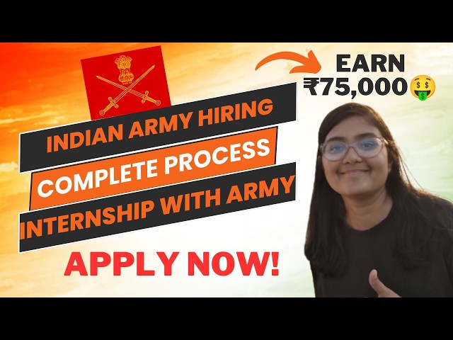 Indian Army Internships 2026 (Apply before 17th August 2026 midnight)