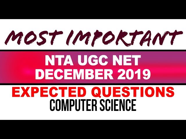 NTA UGC NET December 2019 Computer Science | Expected Questions | Discrete Mathematics | part 2