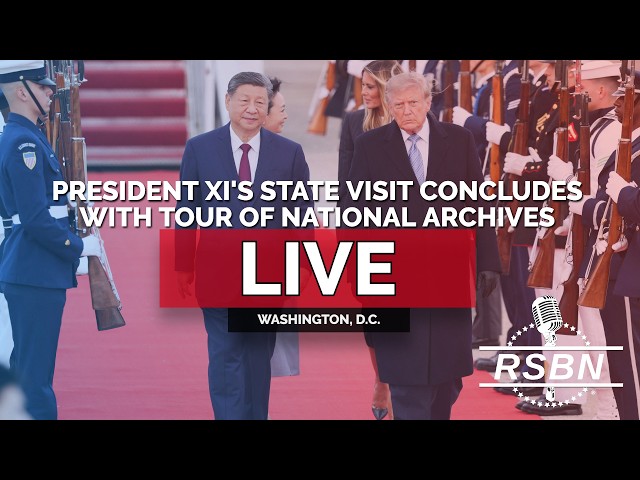 REPLAY: President Trump Tours National Archives with Pres. Xi as State Visit Concludes - 09/25/26