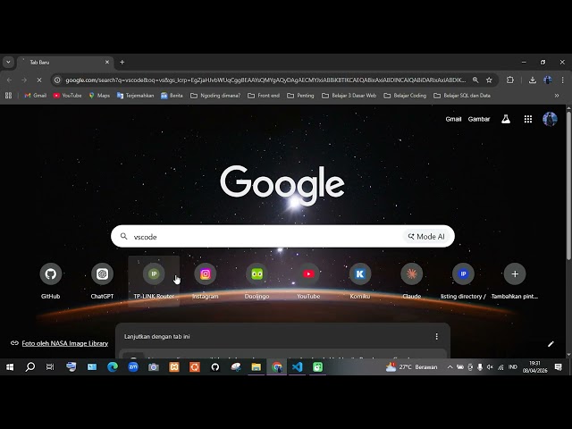 Cara meninginstal vs code bagi pemula dan gamtek