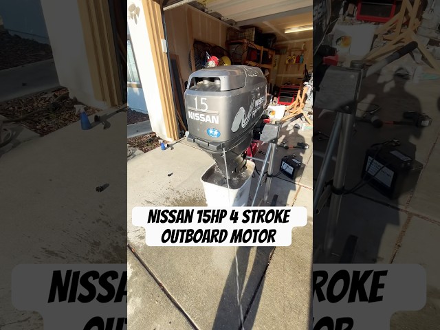 2002 Nissan 15hp 4 stroke outboard motor running good after carb clean/adjustment and a new impeller