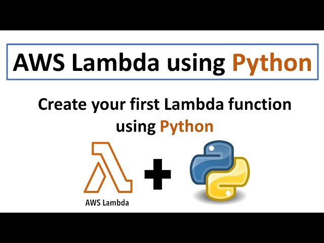 AWS Lambda using Python | How to create Lambda function in Python |AWS Lambda tutorial for beginners