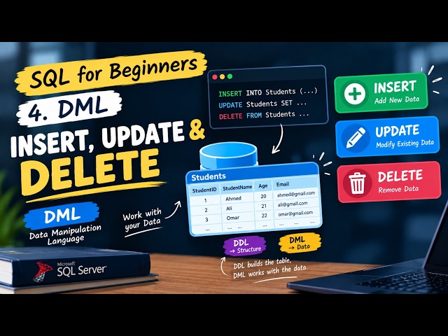 04. DML | INSERT, UPDATE & DELETE | SQL for Beginners