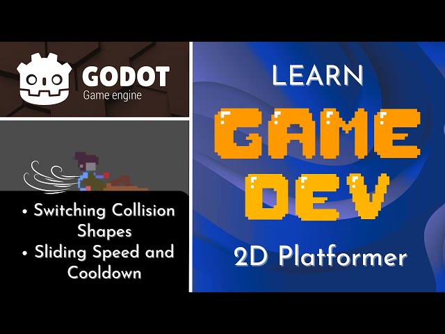 Character Slide on the Ground in Godot! 2D Platformer Mechanic Tutorial