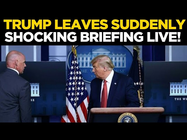 Breaking News LIVE: President Walks Out of White House Briefing | Trump Speech LIVE | White House