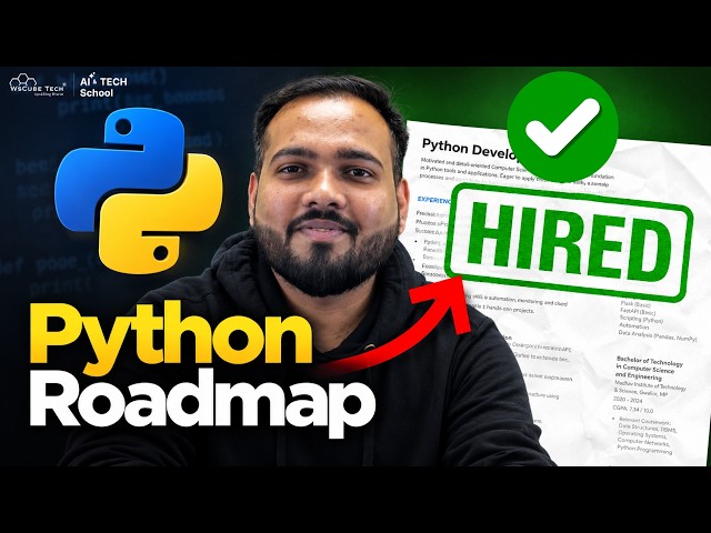 How to Get a Python Developer Job with NO Experience (Step-by-Step Roadmap)
