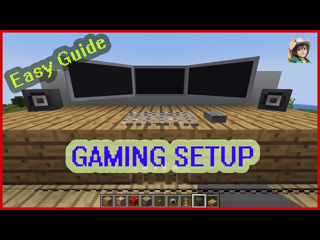 Minecraft: Gaming Setup Build Tutorial