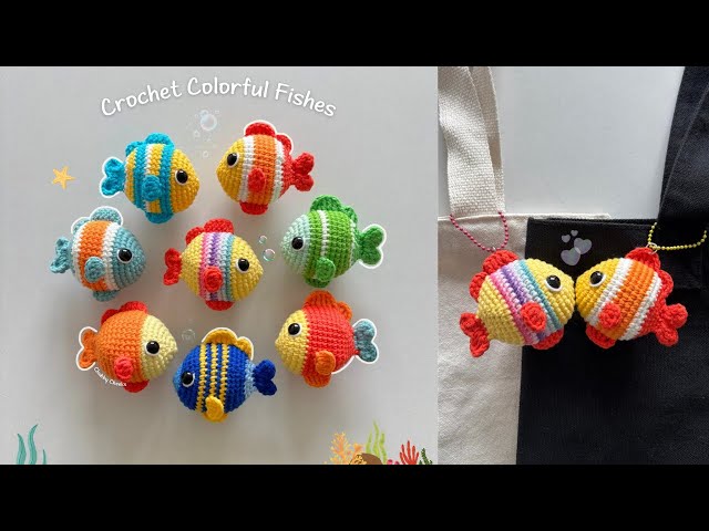 Easiest and Cutest Crochet Fish Tutorial 🐠 | One Pattern with Endless Possibilities!