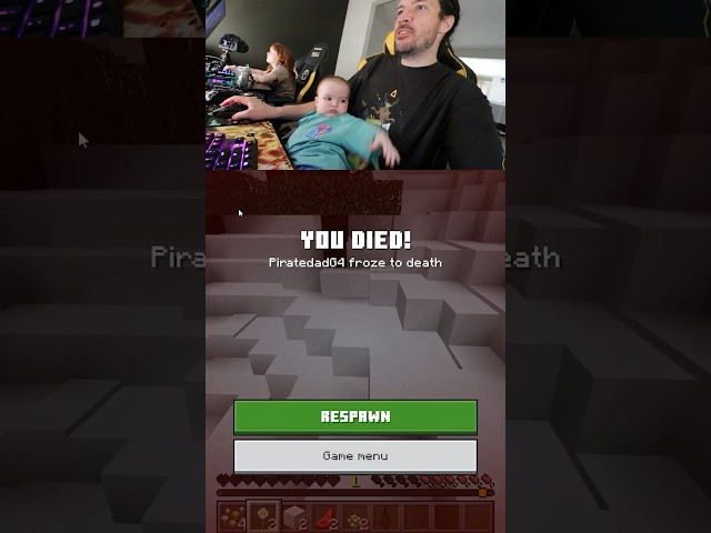 playing Minecraft with a BABY?!
