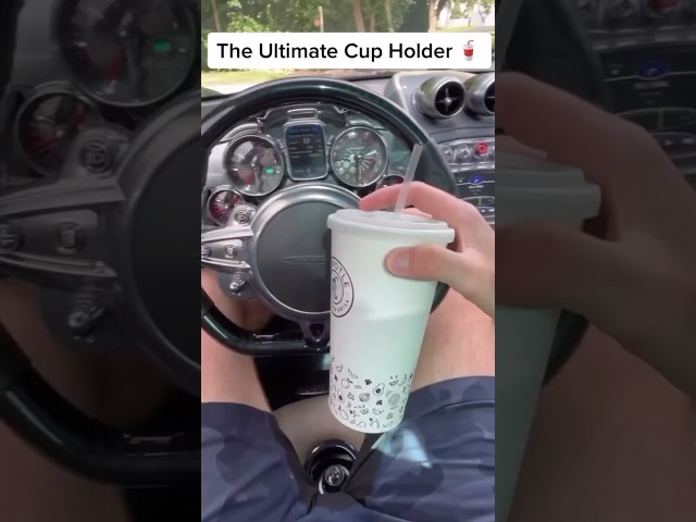 Who puts a cup holder in the middle of the seat?? 🤨