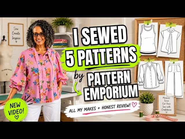 I Sewed 5 Pattern Emporium Patterns! | Honest Review + Try On”