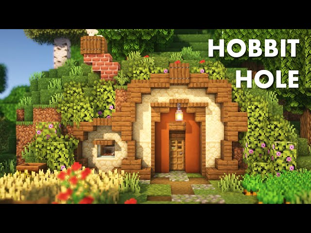 Minecraft | How to build a Hobbit Hole | Tutorial