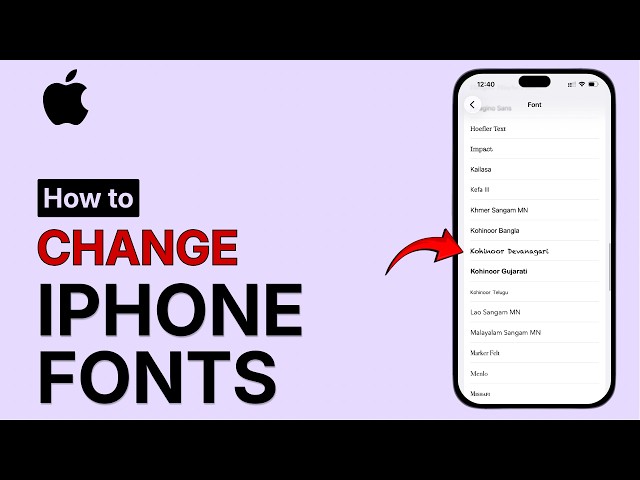 How to Change iPhone Font Style & Keyboard Fonts