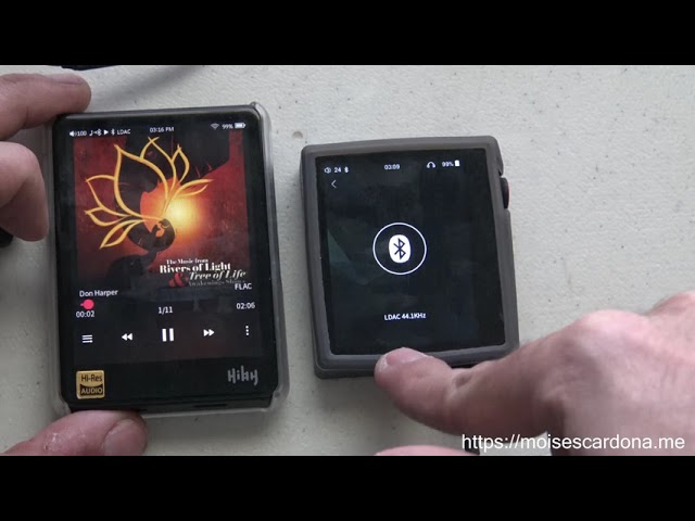 Hidizs AP80 now supports the LDAC bluetooth audio codec!