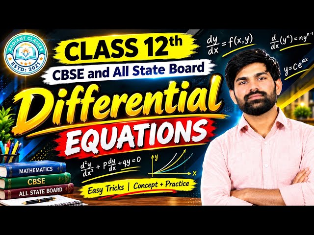 Linear differential equations for class 12th lecture 01