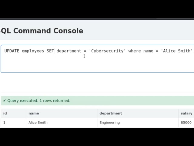 Hack Smarter Lab Walkthrough: SQL Basics (Easy) + Introduction to SQL Injection