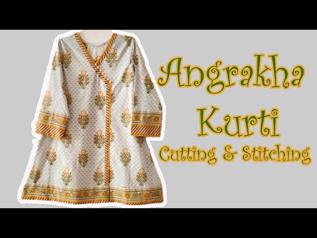 Angrakha Kurti Cutting & Stitching Tutorial | Stylish Angrakha Kurti For Summer 2020