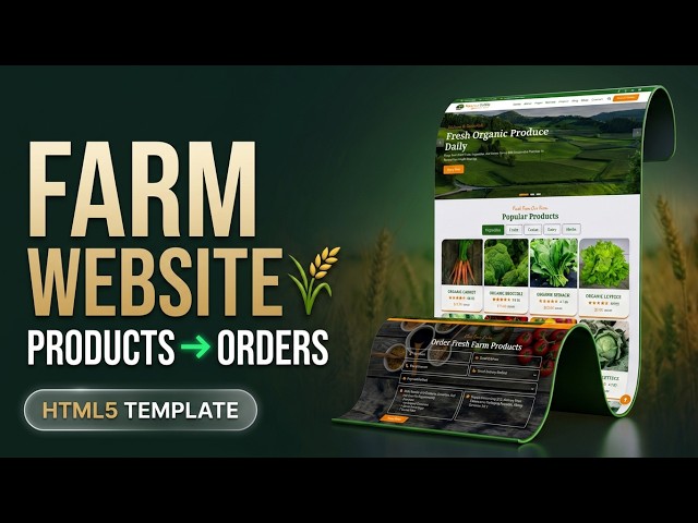 🌾 Farm Website Template 2026 | Sell Products Online | NatureHills