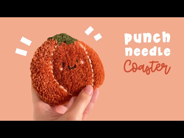 How to Craft the Perfect Fall Coaster - Punch Needle Tutorial for Beginners!