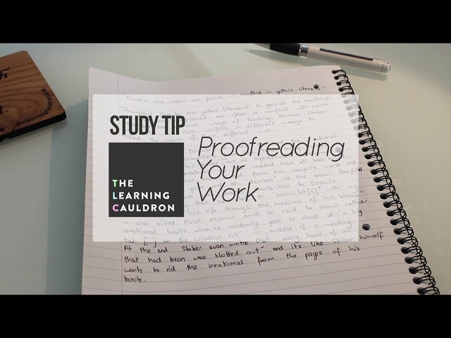 Proofreading Your Work | English Study Tip