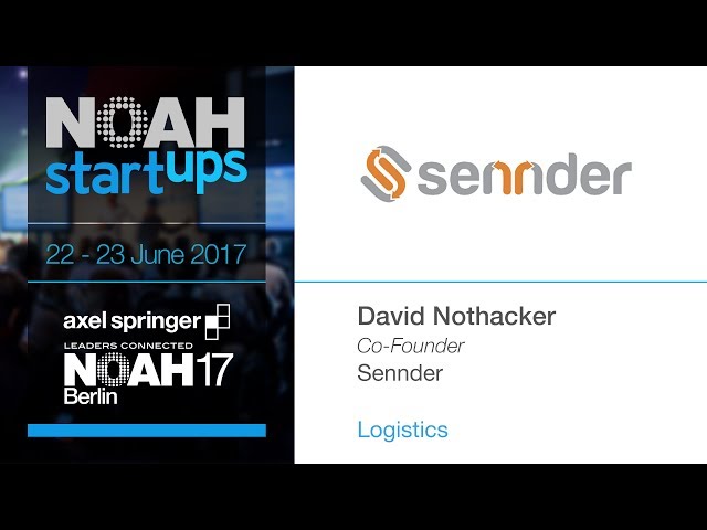 Sennder - NOAH17 Berlin Startups