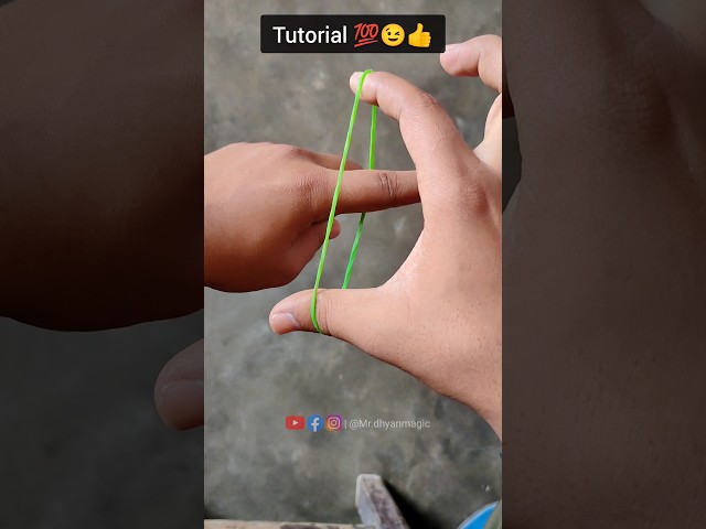 rubber band magic shorts 🪄😨 || Tutorial 💯✅ | #shorts #dekho #rubber