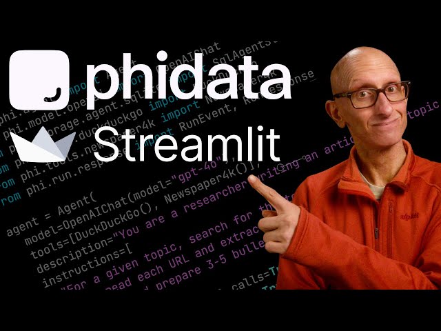 Building an AI agent with PhiData and Streamlit