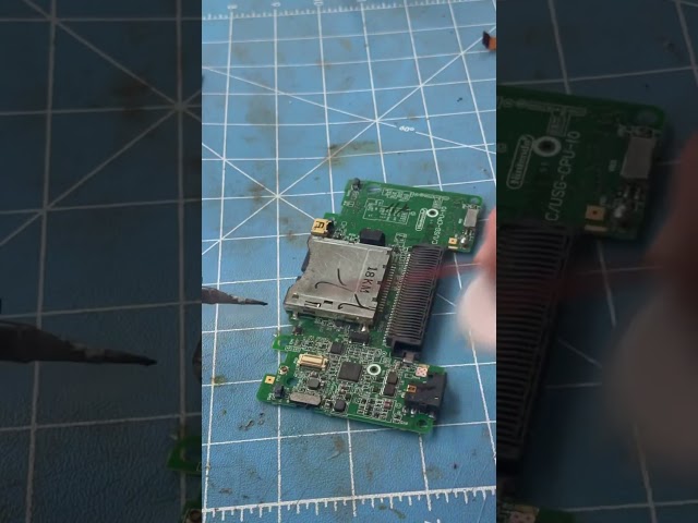 Nintendo DS Lite to Game Boy Macro Electrical Modification Work + TV Out Firmware Installation