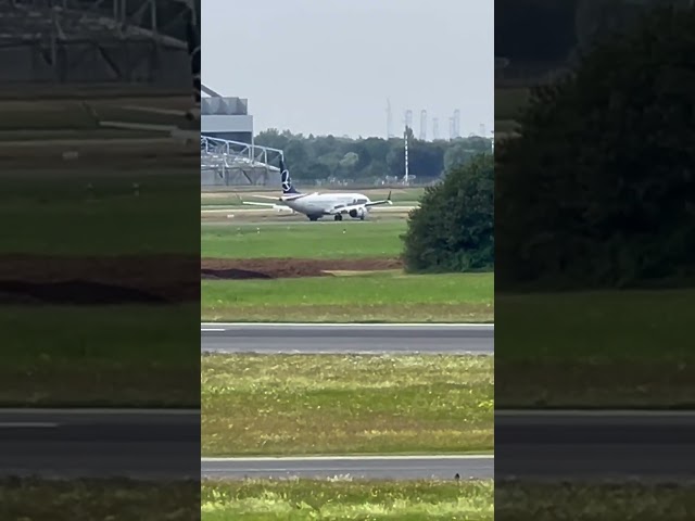 LOT Polish Airlines coming in at Hamburg from Warsaw WAW