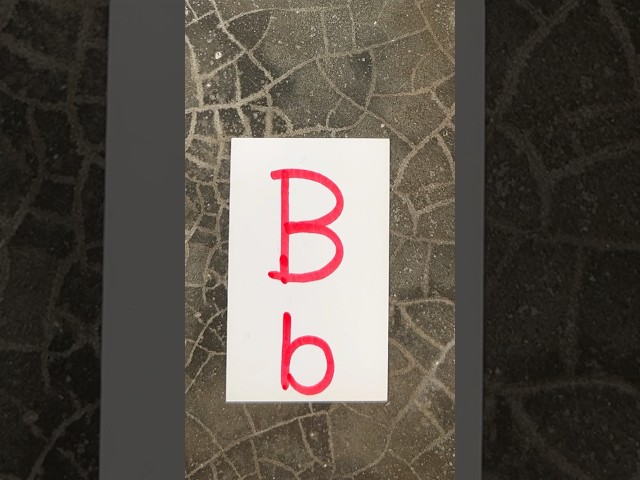Easy letter writing B b #drawing #art