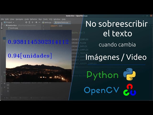 No sobreescribir el texto cuando cambia | openCV - python