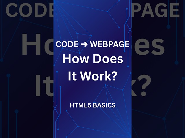 From Code to Webpage | How HTML Creates a Website #Shorts