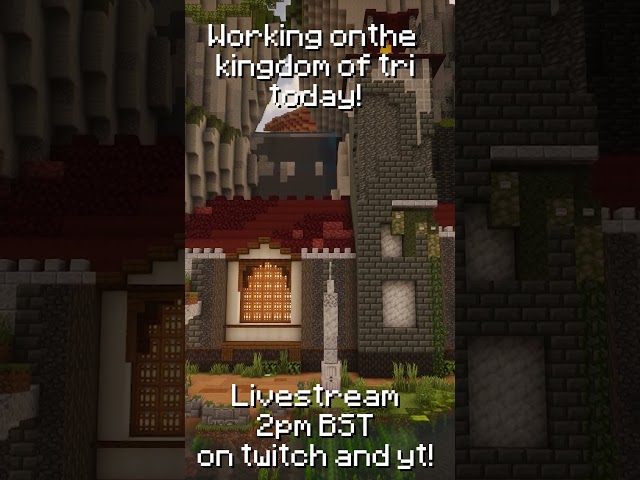my CUSTOM FANTASY KINGDOM in minecraft!  #minecraft #mcyt #minecraftbuilding #timelapse  #shaders
