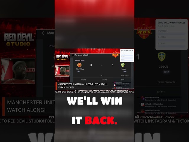 Two-nil meltdown against Leeds: 'USELESS TEAM' #MUFC #MUNLEE #premierleague