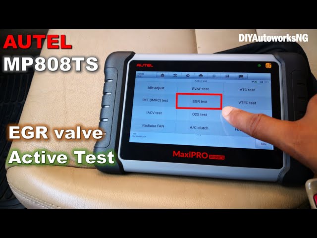 How to Test Electronic EGR Valves / Honda EGR valves / with Active Scan Tool: Autel MP808TS (P0401)