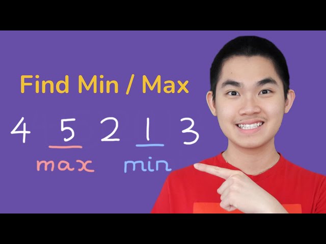 Find Minimum and Maximum Number in Array (Iterative and Recursive)
