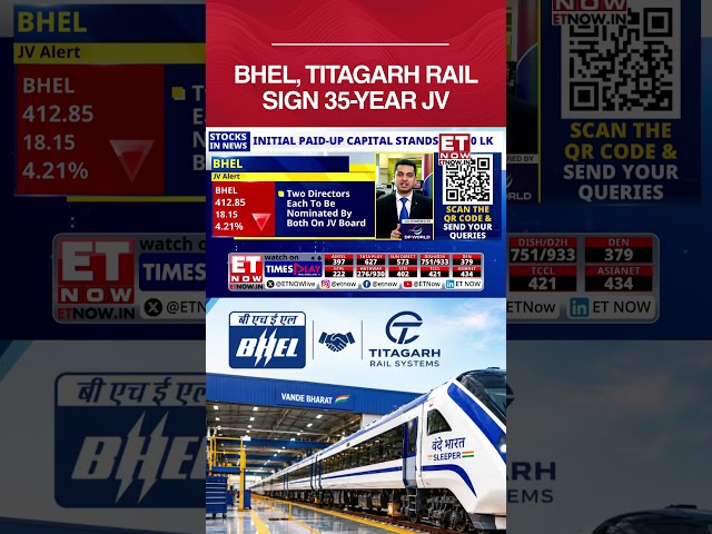 BHEL Stock In Focus: 35-Year Vande Bharat Sleeper Maintenance JV With Titagarh Rail #shorts #bhel