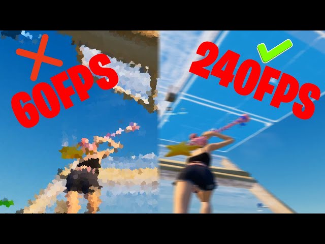 Fortnite 60FPS vs 240FPS Comparison!