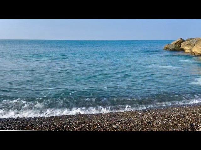 Mediterranean Zen🏝️Pebble Beach Ambience, Azure Waves for Yoga, Study, Relaxation and Deep Sleeping 