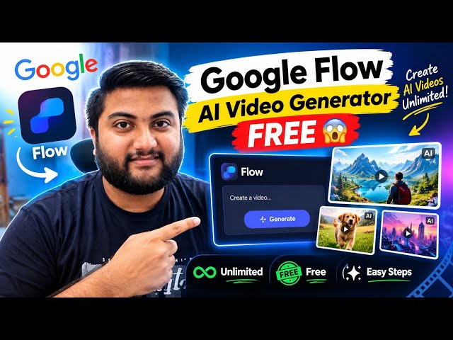 Google Flow AI Video Generator FREE 🤯 | Create AI Videos Unlimited!